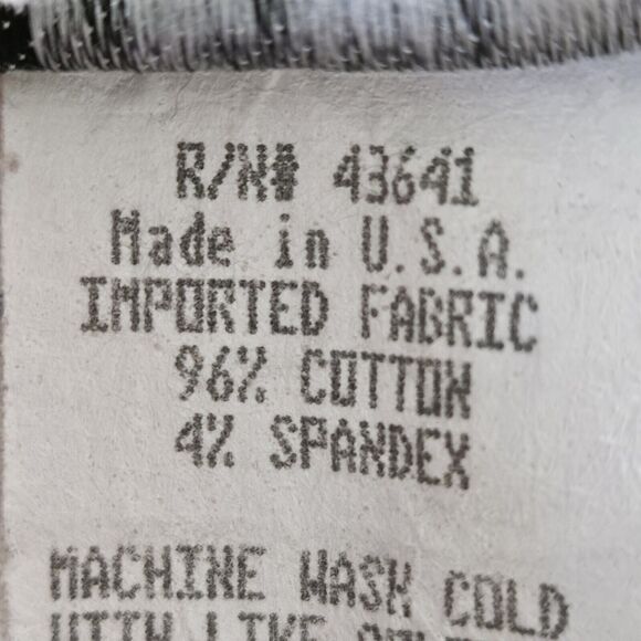 Vintage Hanes Collection Women's Small Cotton Spadex Pull On Pants Made in USA - Picture 5 of 8